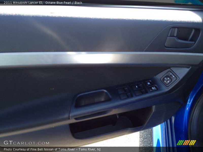 Octane Blue Pearl / Black 2011 Mitsubishi Lancer ES