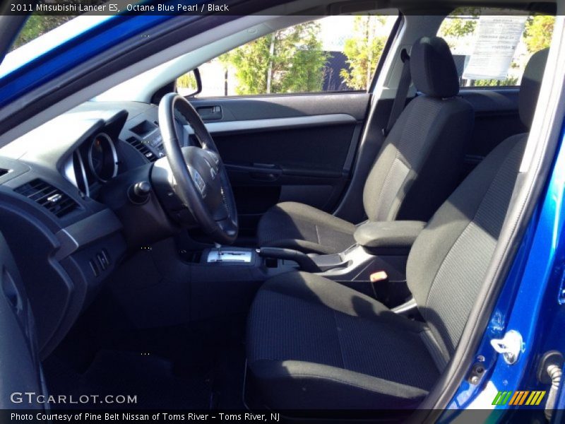 Octane Blue Pearl / Black 2011 Mitsubishi Lancer ES