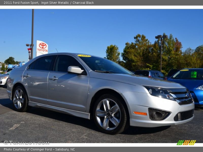 Ingot Silver Metallic / Charcoal Black 2011 Ford Fusion Sport