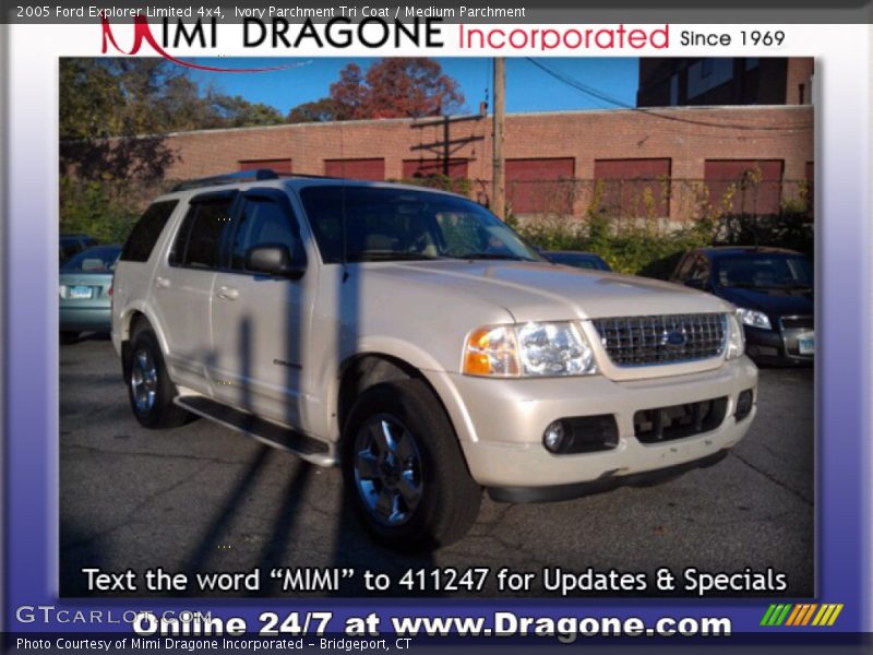 Ivory Parchment Tri Coat / Medium Parchment 2005 Ford Explorer Limited 4x4