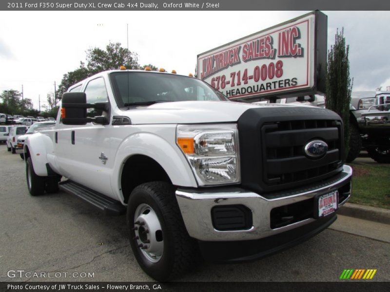 Oxford White / Steel 2011 Ford F350 Super Duty XL Crew Cab 4x4 Dually