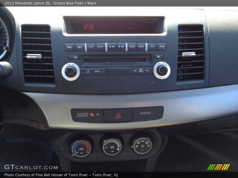 Octane Blue Pearl / Black 2011 Mitsubishi Lancer ES