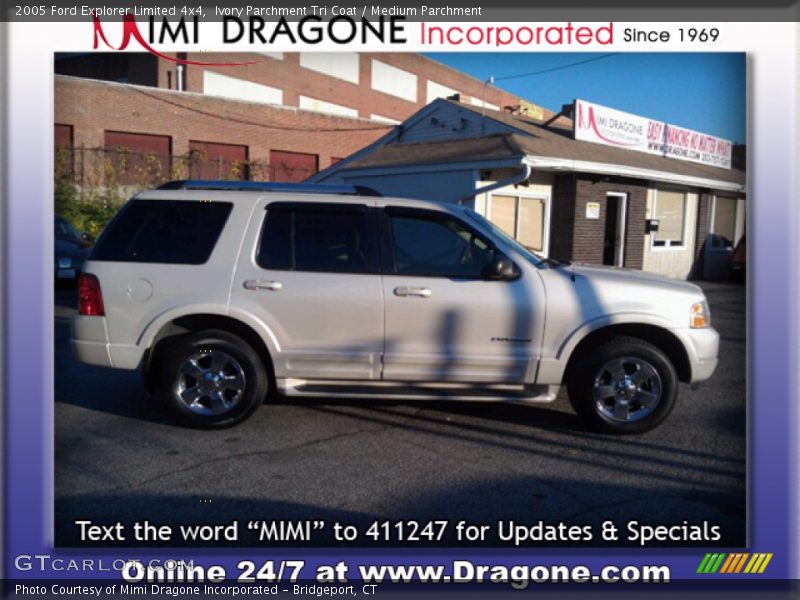 Ivory Parchment Tri Coat / Medium Parchment 2005 Ford Explorer Limited 4x4