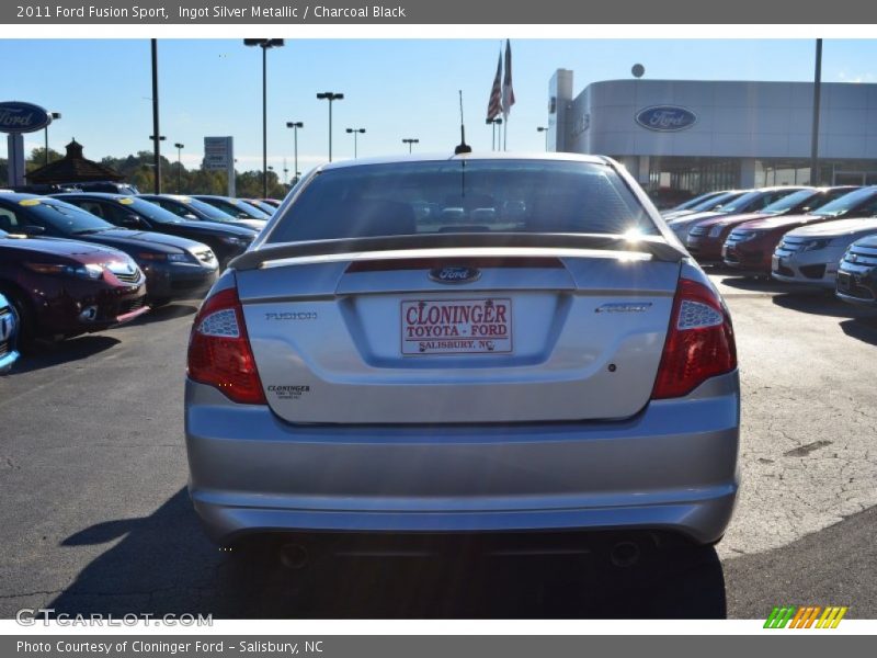 Ingot Silver Metallic / Charcoal Black 2011 Ford Fusion Sport