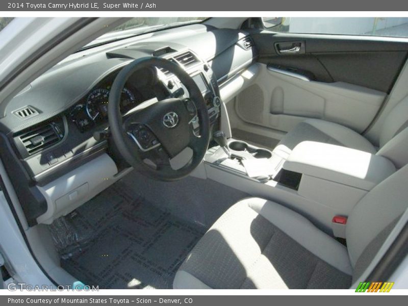 Super White / Ash 2014 Toyota Camry Hybrid LE