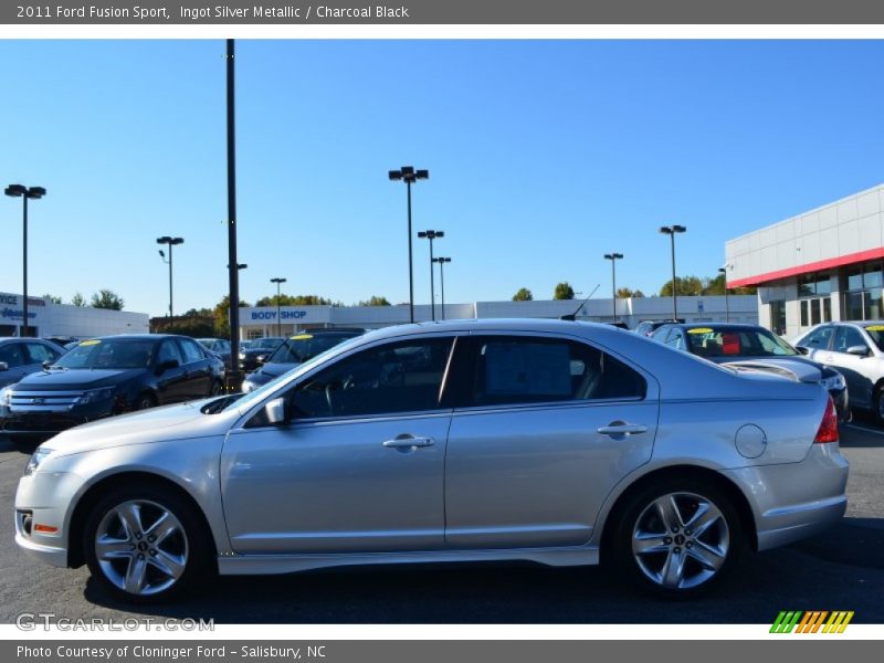 Ingot Silver Metallic / Charcoal Black 2011 Ford Fusion Sport