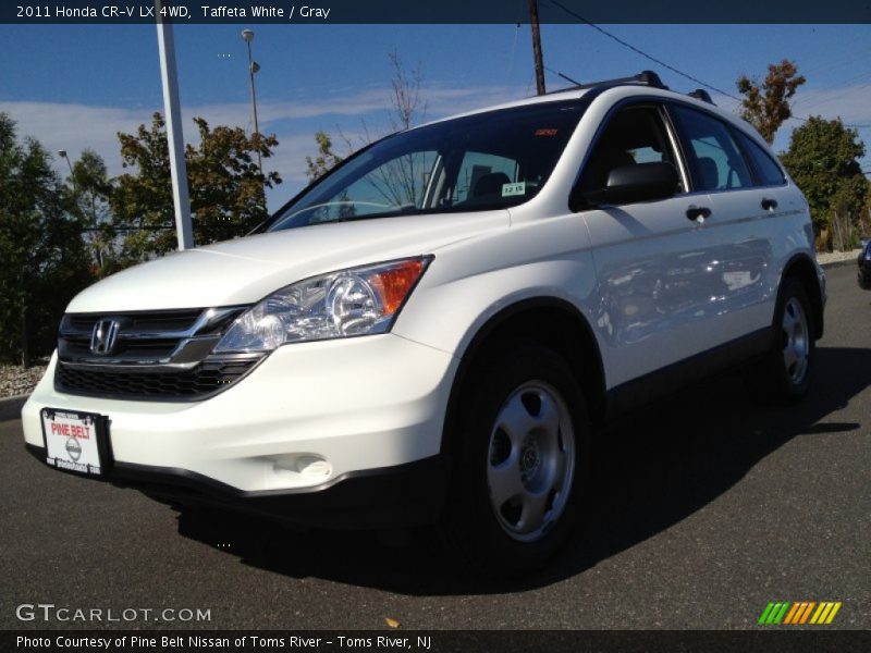 Taffeta White / Gray 2011 Honda CR-V LX 4WD