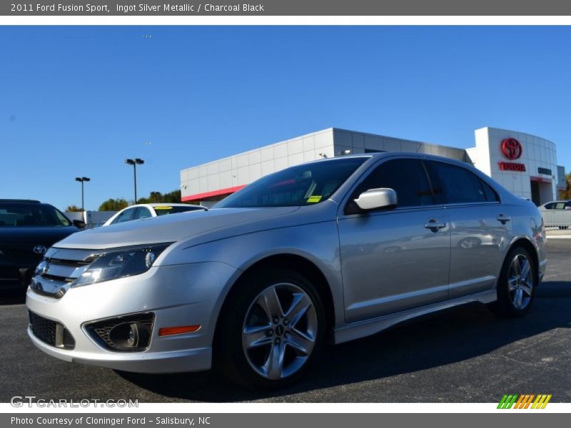 Ingot Silver Metallic / Charcoal Black 2011 Ford Fusion Sport