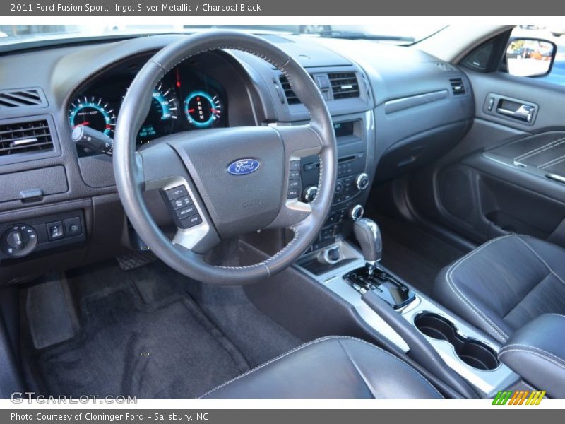 Ingot Silver Metallic / Charcoal Black 2011 Ford Fusion Sport