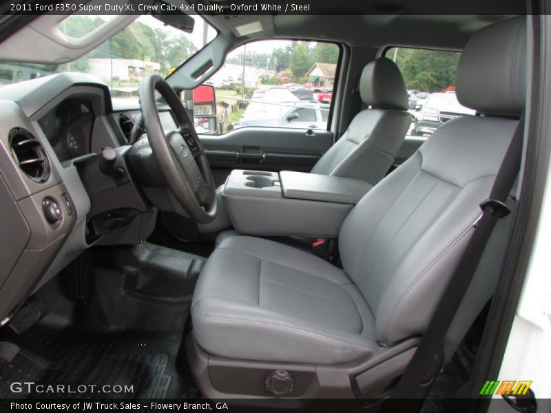  2011 F350 Super Duty XL Crew Cab 4x4 Dually Steel Interior