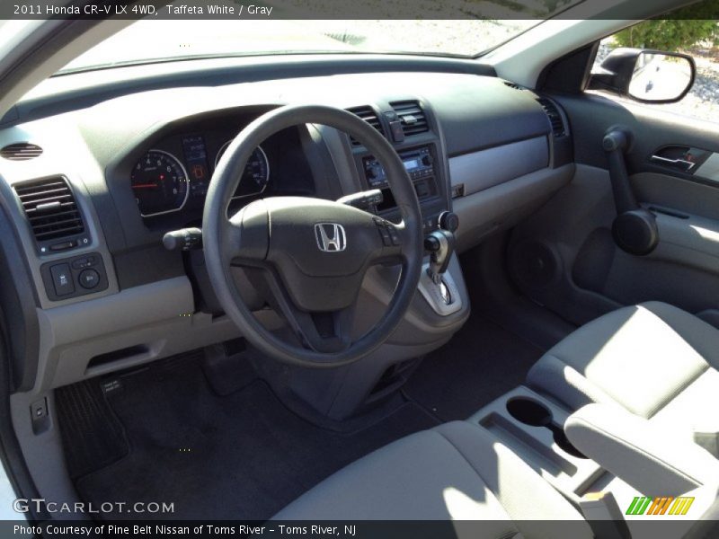 Taffeta White / Gray 2011 Honda CR-V LX 4WD