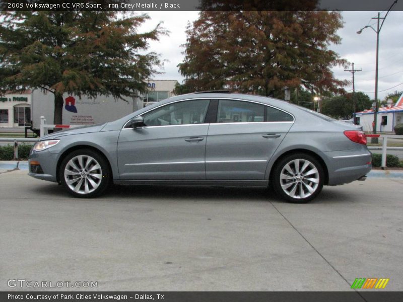 Iron Grey Metallic / Black 2009 Volkswagen CC VR6 Sport