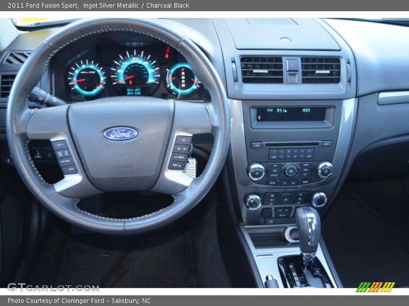 Ingot Silver Metallic / Charcoal Black 2011 Ford Fusion Sport