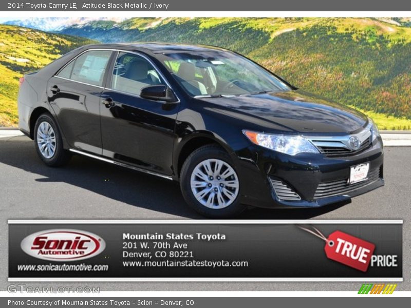 Attitude Black Metallic / Ivory 2014 Toyota Camry LE