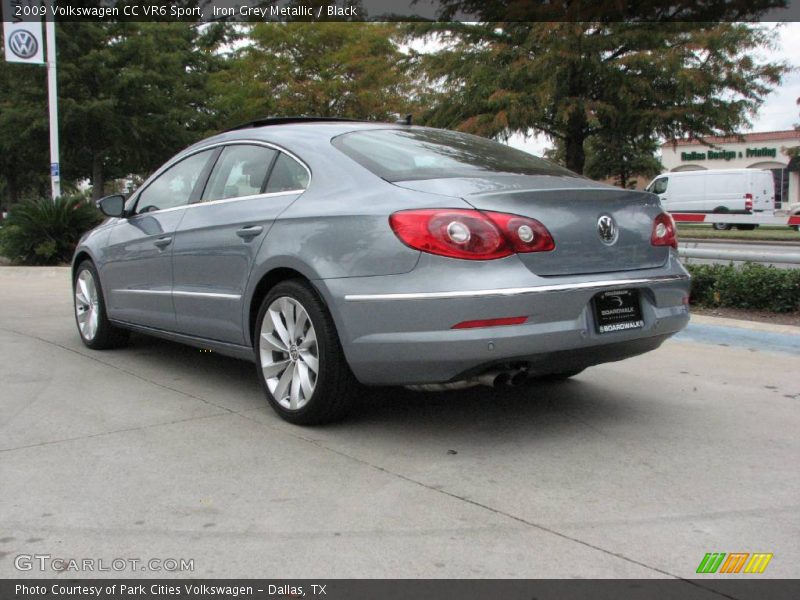 Iron Grey Metallic / Black 2009 Volkswagen CC VR6 Sport