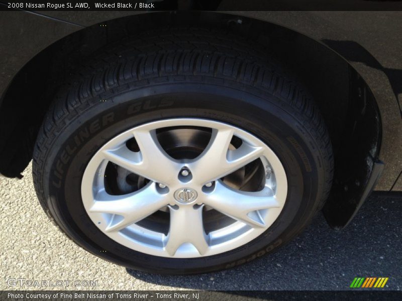 Wicked Black / Black 2008 Nissan Rogue SL AWD