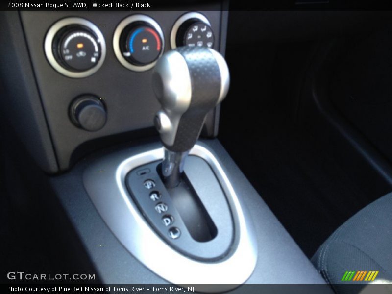 Wicked Black / Black 2008 Nissan Rogue SL AWD