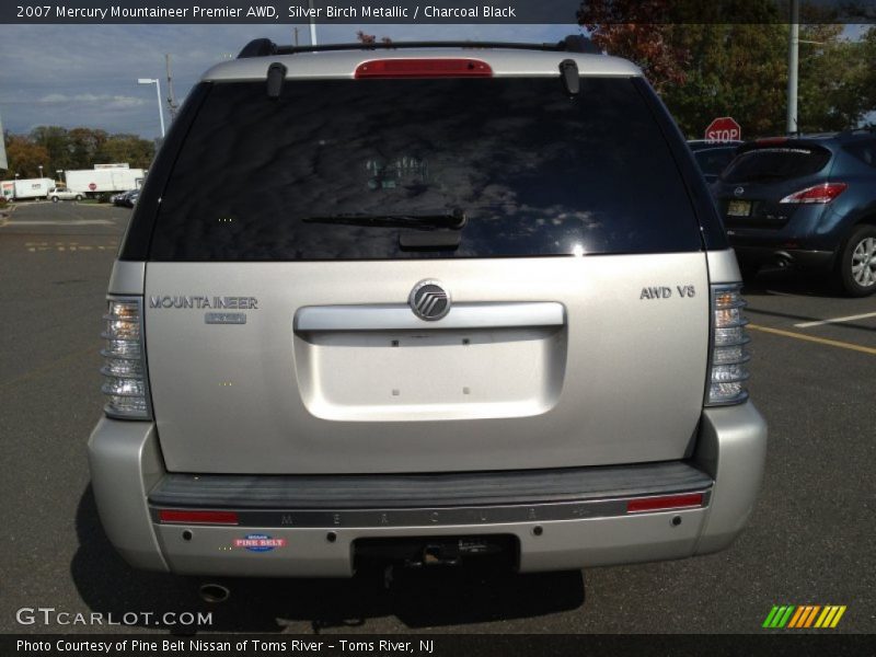 Silver Birch Metallic / Charcoal Black 2007 Mercury Mountaineer Premier AWD