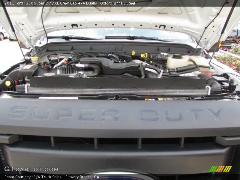 Oxford White / Steel 2011 Ford F350 Super Duty XL Crew Cab 4x4 Dually