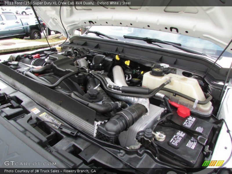 Oxford White / Steel 2011 Ford F350 Super Duty XL Crew Cab 4x4 Dually