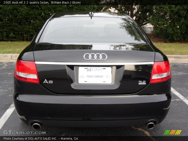 Brilliant Black / Ebony 2005 Audi A6 3.2 quattro Sedan