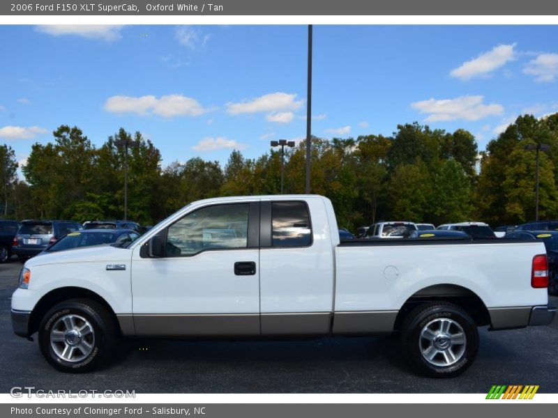 Oxford White / Tan 2006 Ford F150 XLT SuperCab