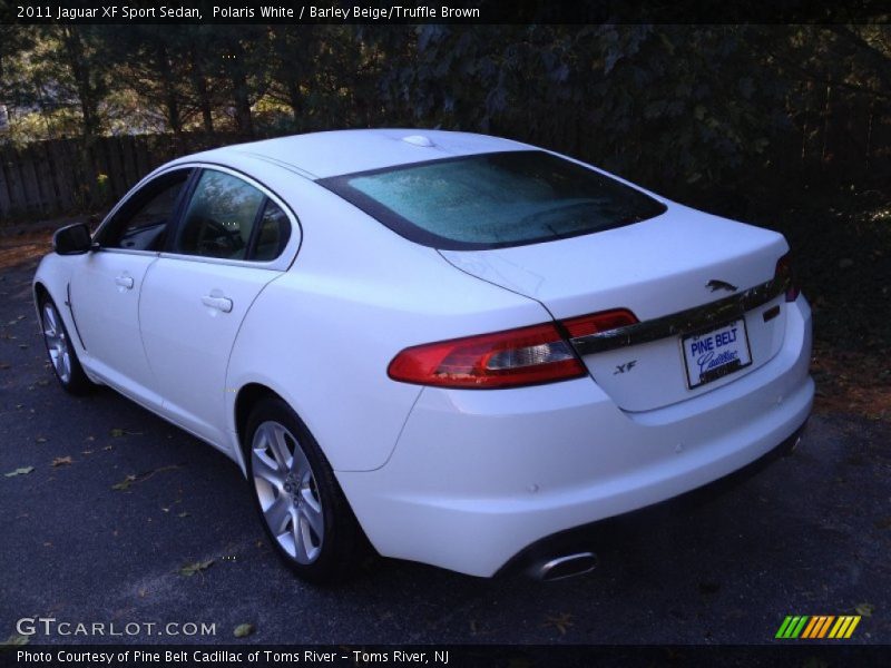 Polaris White / Barley Beige/Truffle Brown 2011 Jaguar XF Sport Sedan