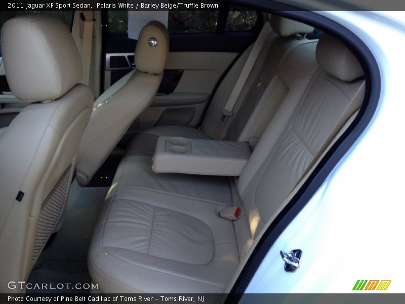 Polaris White / Barley Beige/Truffle Brown 2011 Jaguar XF Sport Sedan