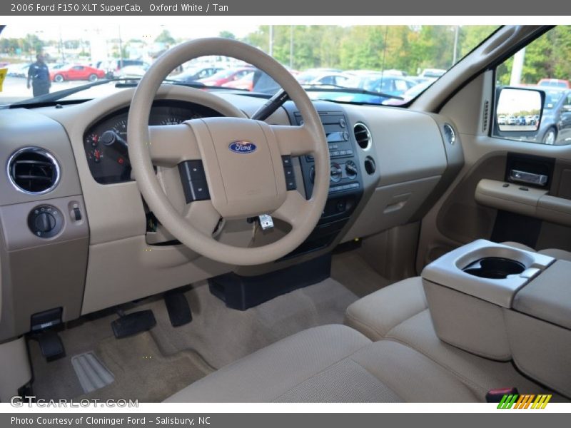 Oxford White / Tan 2006 Ford F150 XLT SuperCab