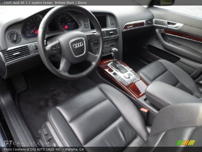 Brilliant Black / Ebony 2005 Audi A6 3.2 quattro Sedan