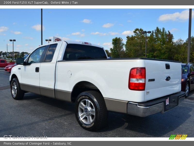 Oxford White / Tan 2006 Ford F150 XLT SuperCab