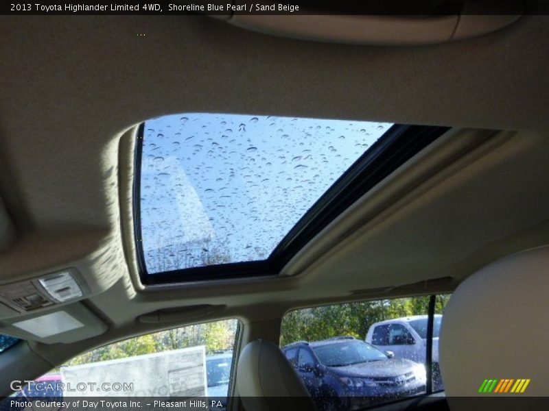 Shoreline Blue Pearl / Sand Beige 2013 Toyota Highlander Limited 4WD