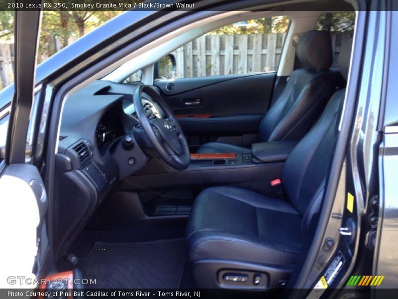 Smokey Granite Mica / Black/Brown Walnut 2010 Lexus RX 350