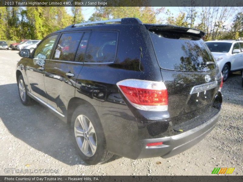 Black / Sand Beige 2013 Toyota Highlander Limited 4WD