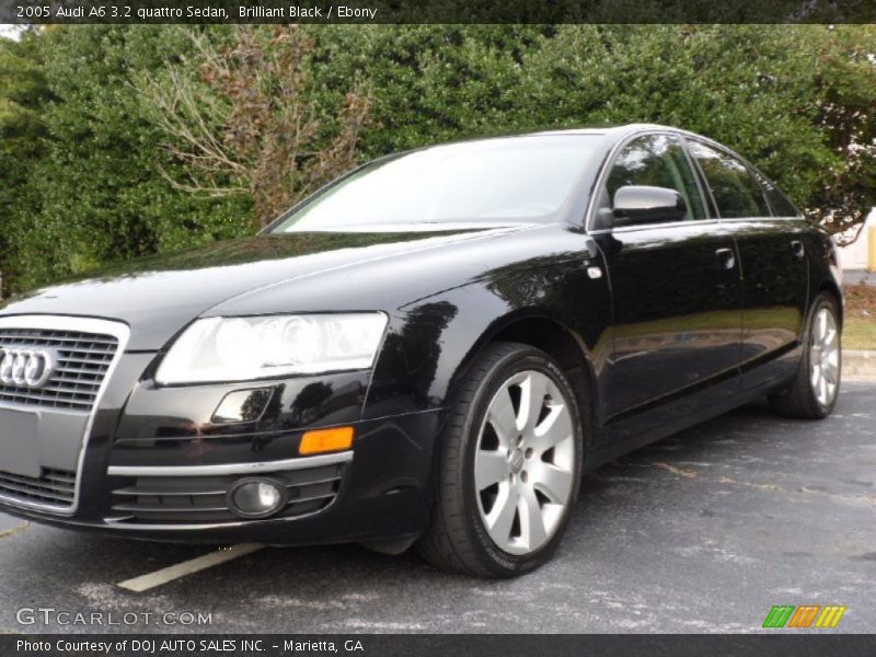 Brilliant Black / Ebony 2005 Audi A6 3.2 quattro Sedan
