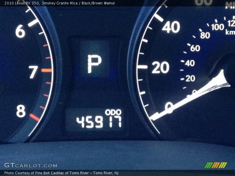 Smokey Granite Mica / Black/Brown Walnut 2010 Lexus RX 350