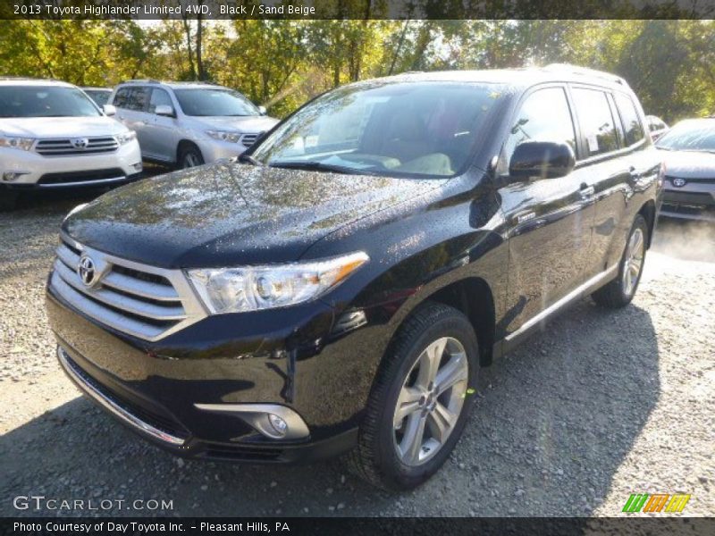 Black / Sand Beige 2013 Toyota Highlander Limited 4WD