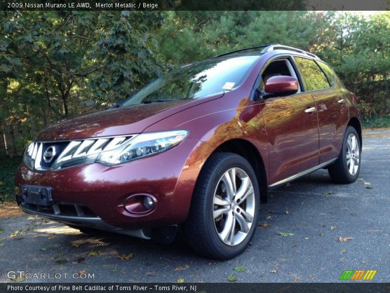 Merlot Metallic / Beige 2009 Nissan Murano LE AWD