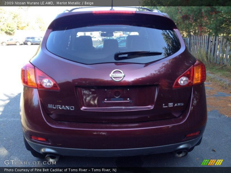 Merlot Metallic / Beige 2009 Nissan Murano LE AWD