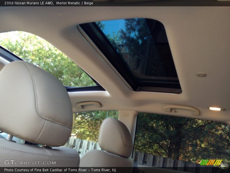 Merlot Metallic / Beige 2009 Nissan Murano LE AWD