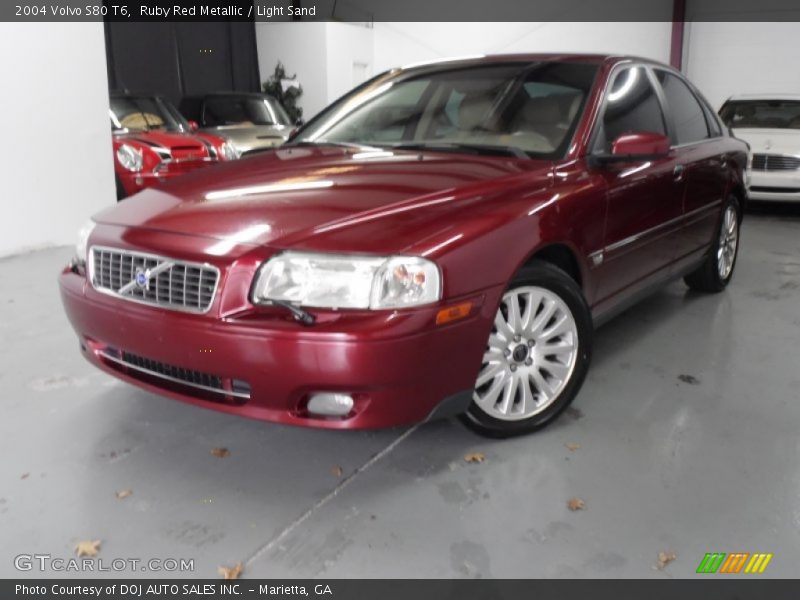 Ruby Red Metallic / Light Sand 2004 Volvo S80 T6