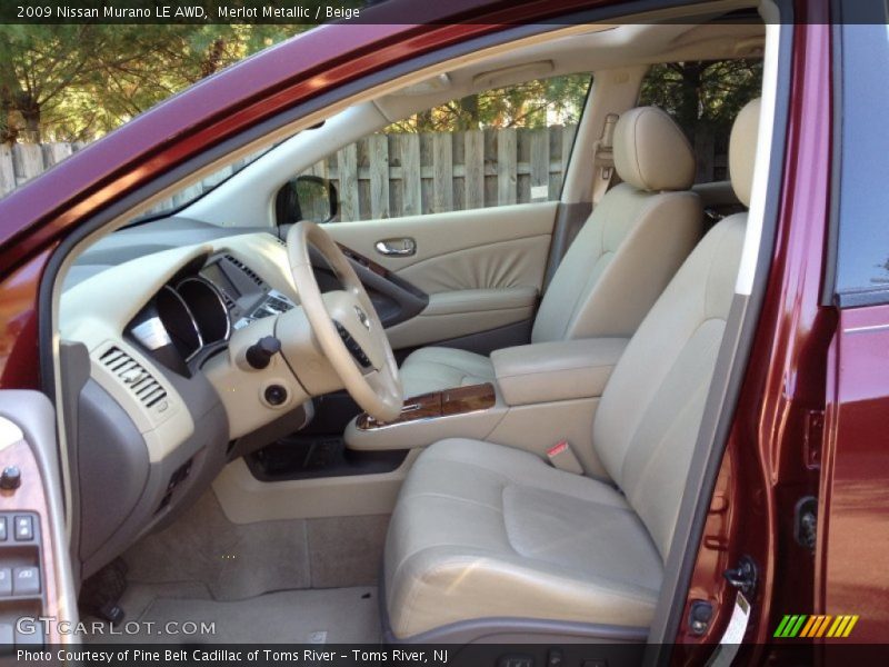Merlot Metallic / Beige 2009 Nissan Murano LE AWD