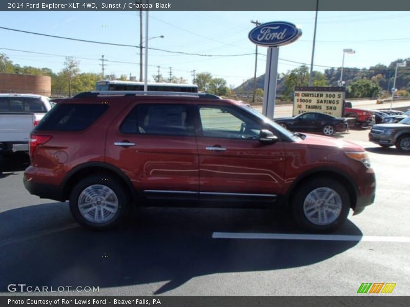 Sunset / Charcoal Black 2014 Ford Explorer XLT 4WD