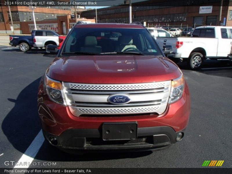 Sunset / Charcoal Black 2014 Ford Explorer XLT 4WD