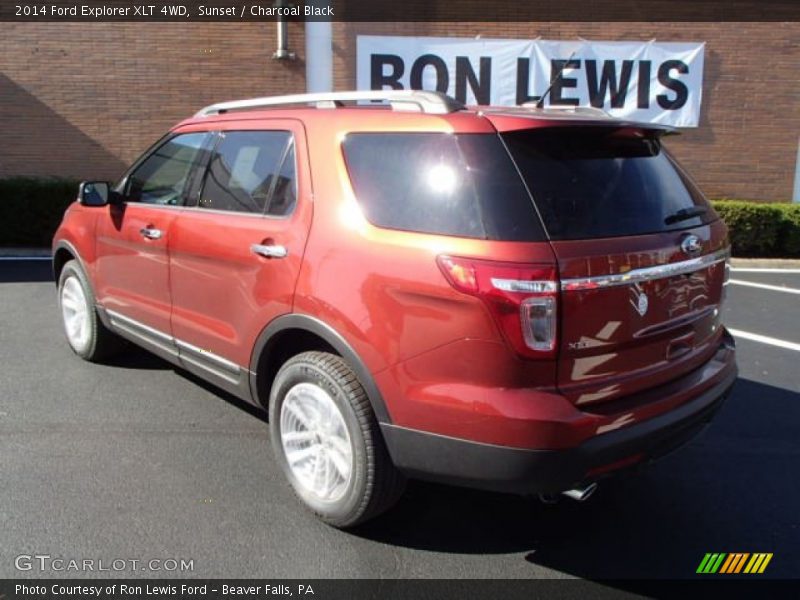 Sunset / Charcoal Black 2014 Ford Explorer XLT 4WD