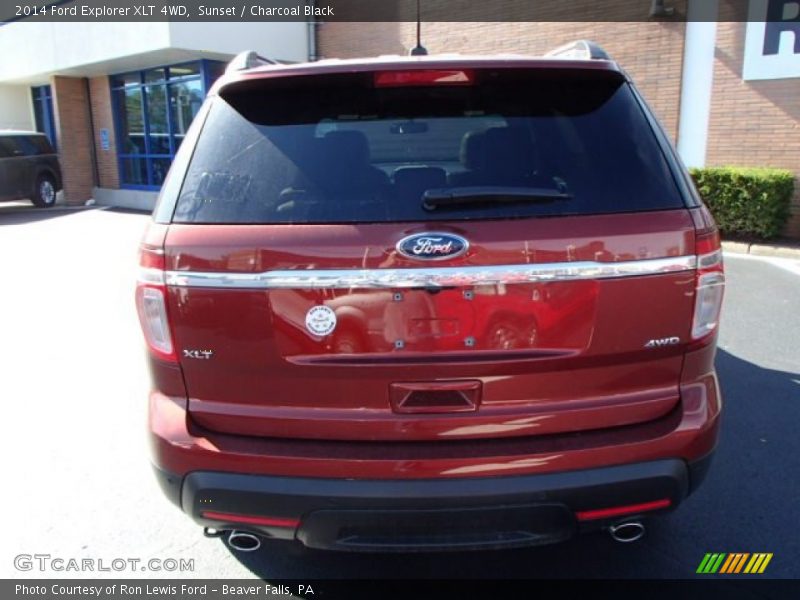 Sunset / Charcoal Black 2014 Ford Explorer XLT 4WD