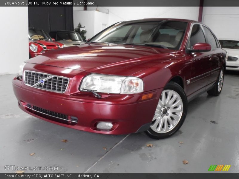 Ruby Red Metallic / Light Sand 2004 Volvo S80 T6