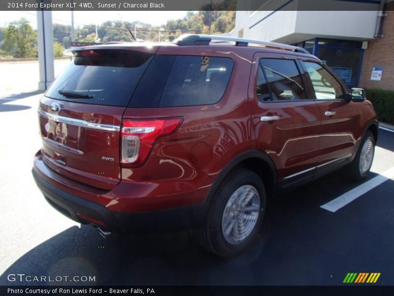 Sunset / Charcoal Black 2014 Ford Explorer XLT 4WD