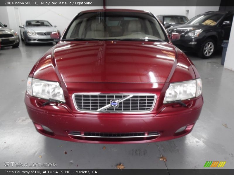 Ruby Red Metallic / Light Sand 2004 Volvo S80 T6