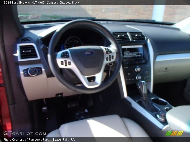 Sunset / Charcoal Black 2014 Ford Explorer XLT 4WD